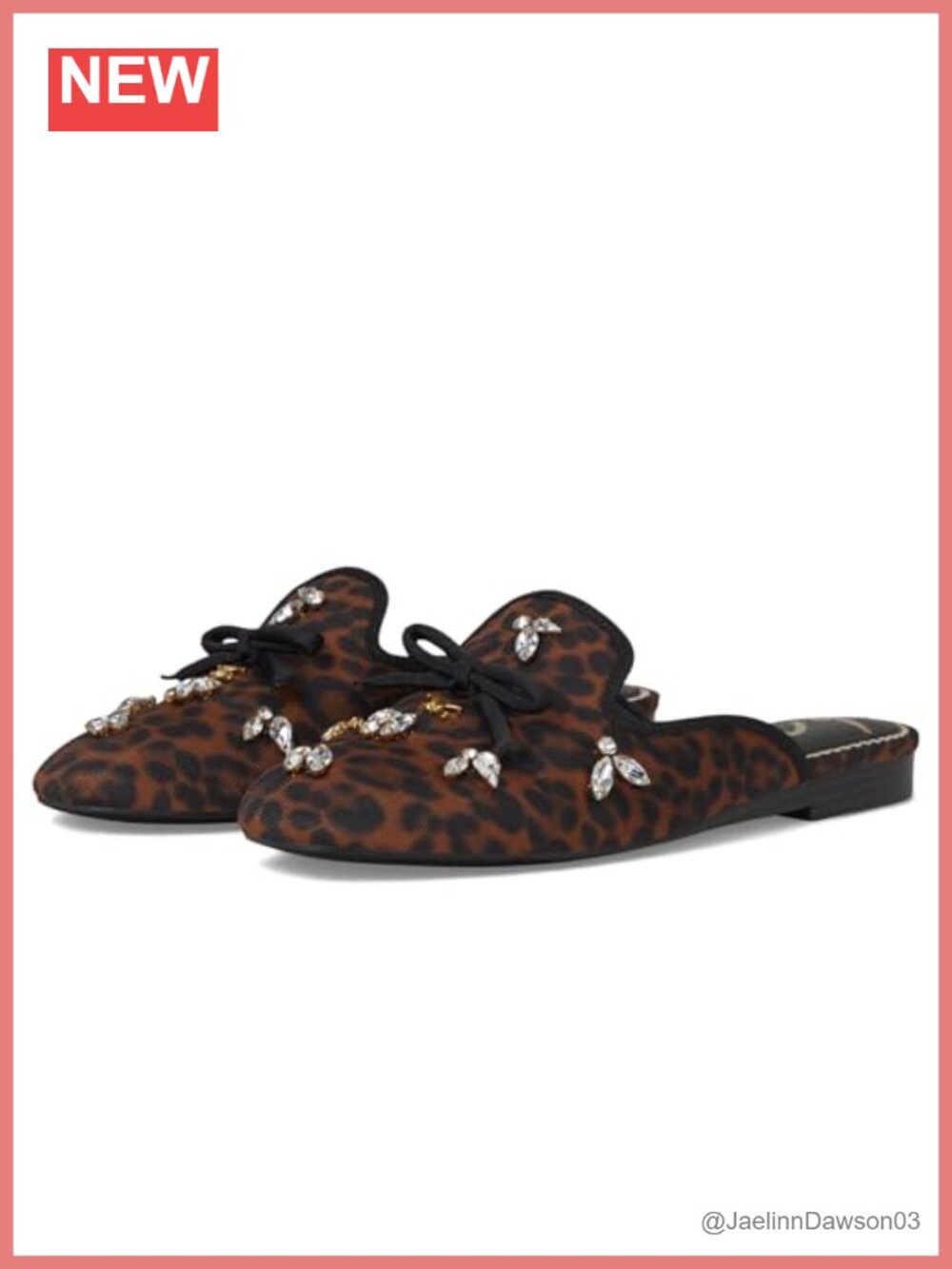 Crystal Embellished Slip-On Mule Women's Flat